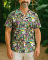 UNIJAMES FUNNY TIKI BEACH HAWAIIAN SHIRT