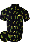 UniJames Comfort Pineapple Grenade (Black) Button Down For Men