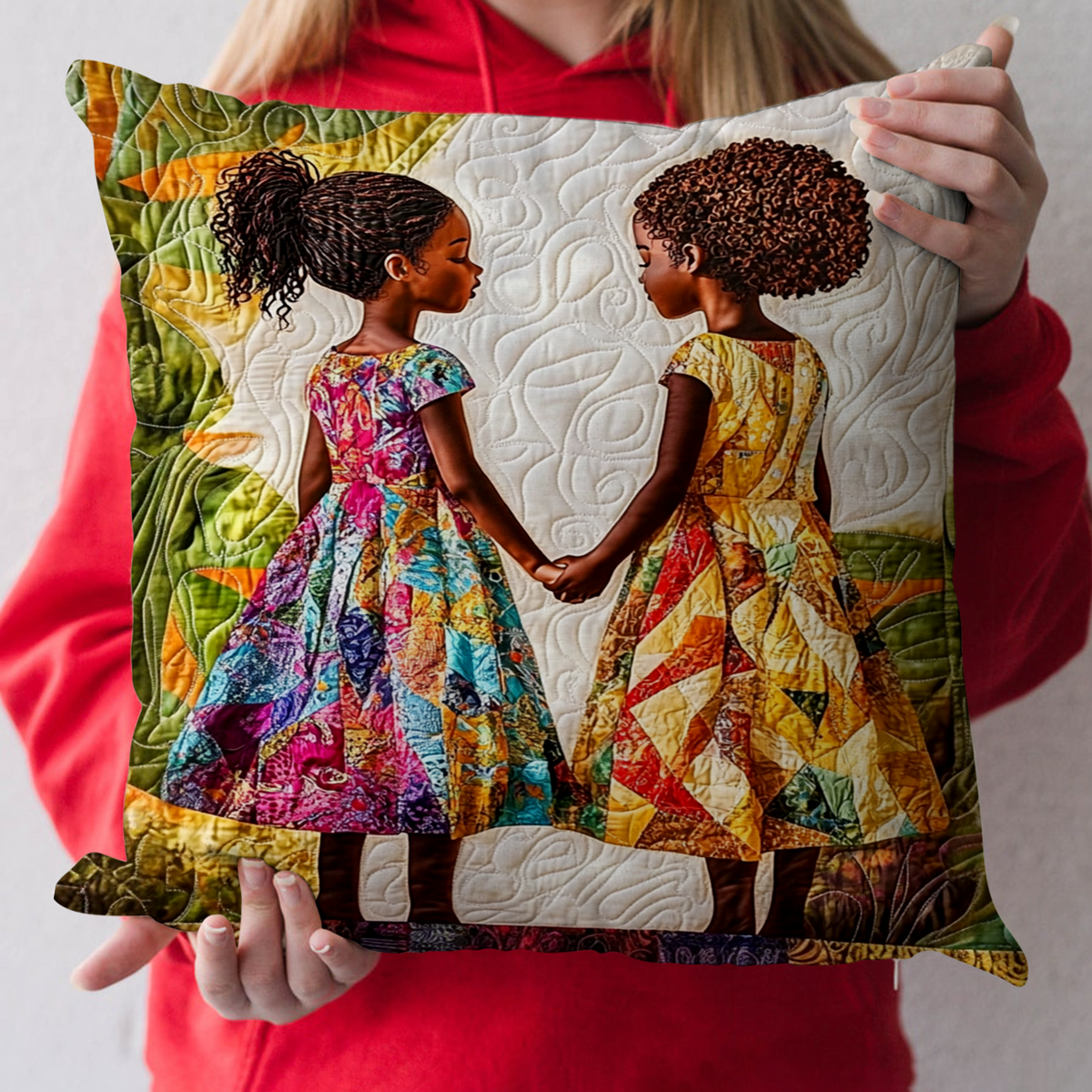 Patchwork Love Quilted Pillow Case NCU0NT8046
