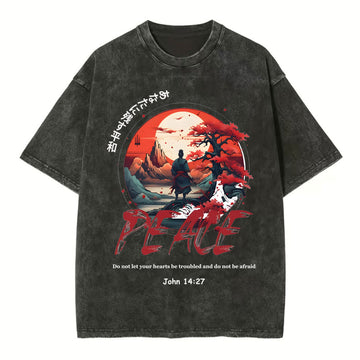 Peace I Leave With You Chirstian Washed TShirt  