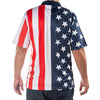 UniJames Men's Performance Golf American Flag Shirt