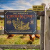 uni Personalized Chicken Coop Black Farm Fresh Eggs All Printed 3D Metal Sign