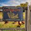 uni Personalized Coop Black Farm Fresh Eggs All Printed 3D Metal Sign