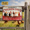 uni Personalized Chicken Coop I Only Want Chickens All Printed 3D Metal Sign