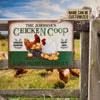 uni Personalized Chicken Coop Green All Printed 3D Metal Sign