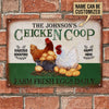 uni Personalized Chicken Coop Green All Printed 3D Metal Sign