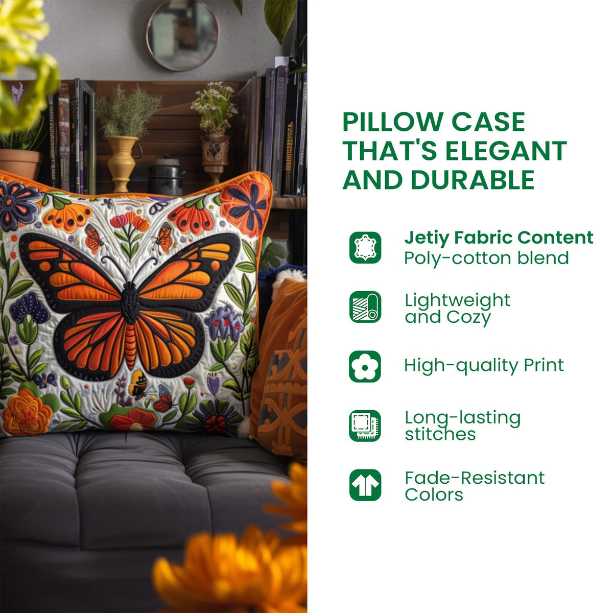 Christmas Train Journey Quilted Pillow Case NCU0TD1472