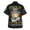 UniJames Praying Hand Jesus Is The Key To Heaven But Faith Unlocks The Door Hawaiian Shirts For Men & Women - Christian Hawaiian Shirt - Hawaiian Summer Shirts