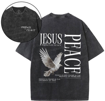 Prince Of Peace Chrsitian Washed TShirt  
