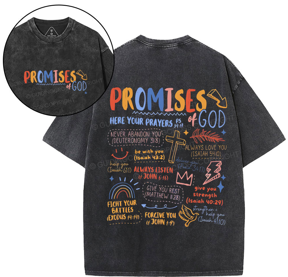 Promise Of God Christian Washed TShirt  