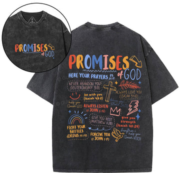 Promise Of God Christian Washed TShirt  