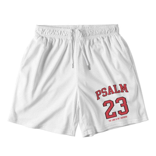 UniJames Psalm 23 The Lord Is My Shepherd White Christian Mesh Jersey