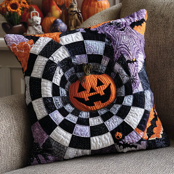 Pumpkin Spiral Quilted Pillow Case NCU0DV7381