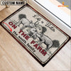 Uni Pig Life is Better Custom Name Doormat