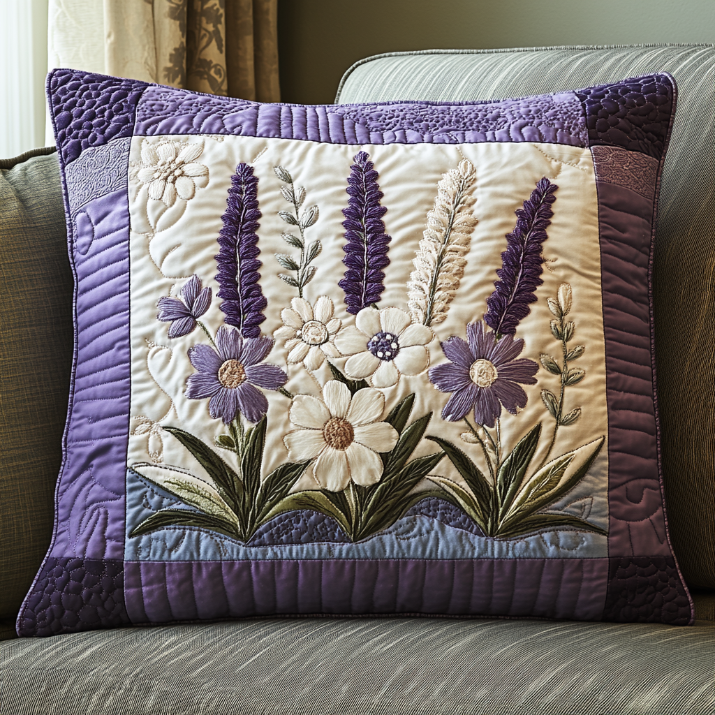 Blossom Haven Quilted Pillow Case NCU0VH4816