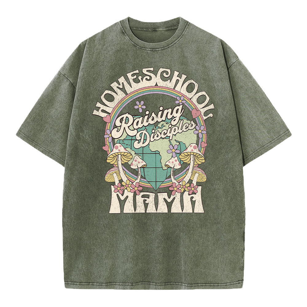 Raising Disciples Chrsitian Washed T-Shirt Sale - GuidingCross