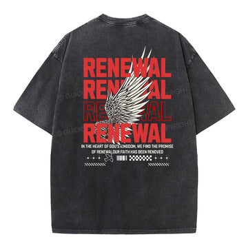 Renewal Christian Washed T-Shirt Sale - GuidingCross