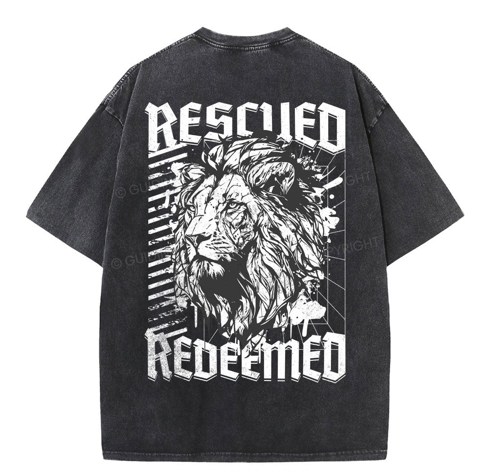 Rescue Redeemed Christian Washed TShirt  