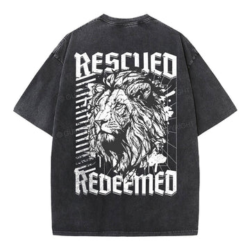 Rescue Redeemed Christian Washed TShirt  