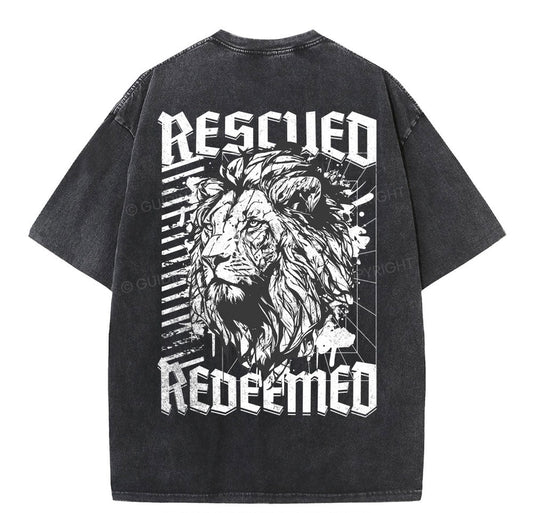 Rescue Redeemed Christian Washed TShirt  