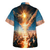 UniJames Resurrection Of Jesus Lion Hawaiian Shirts For Men - Christian Hawaiian Shirt - Hawaiian Summer Shirts