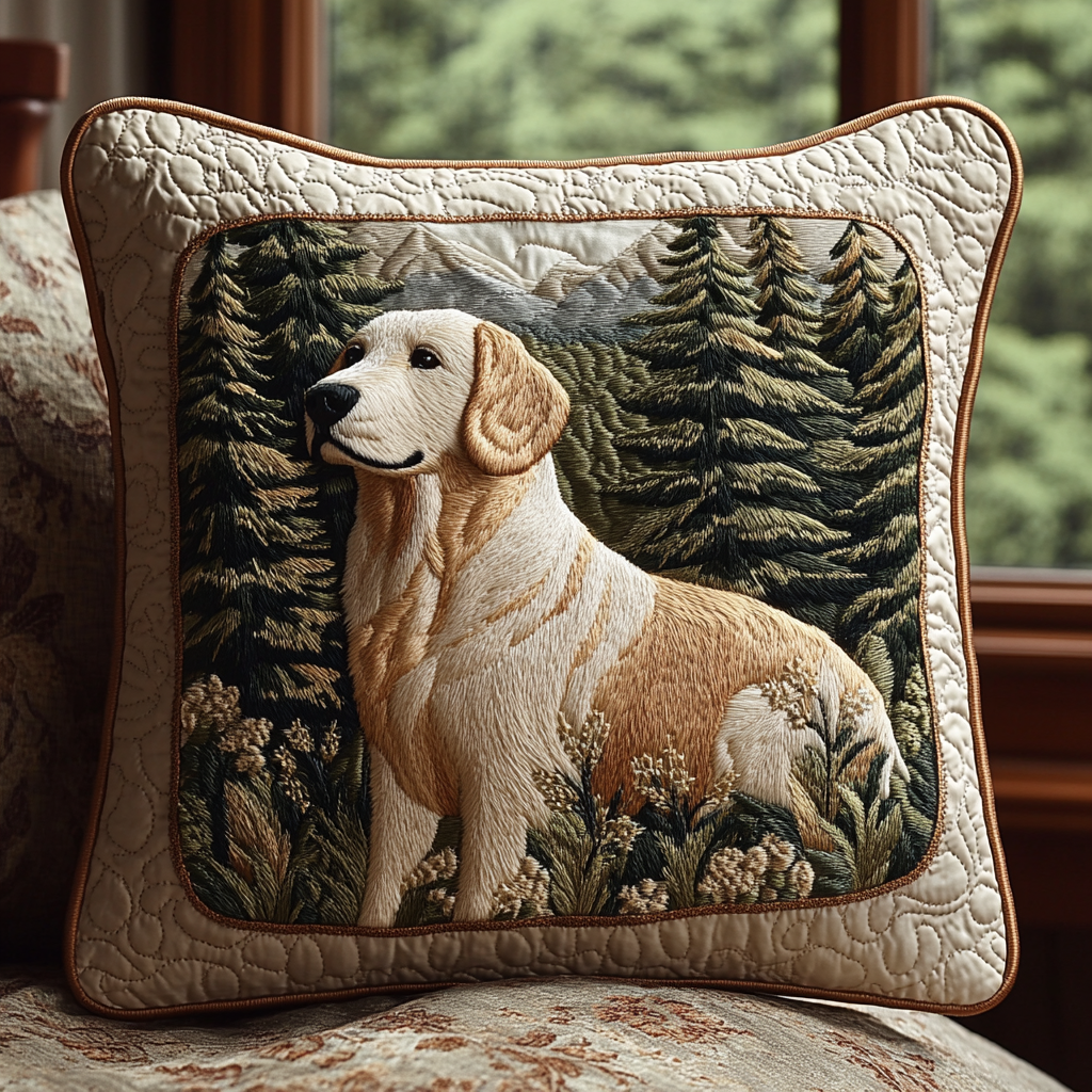 Retriever Love Quilted Pillow Case NCU0DV5600