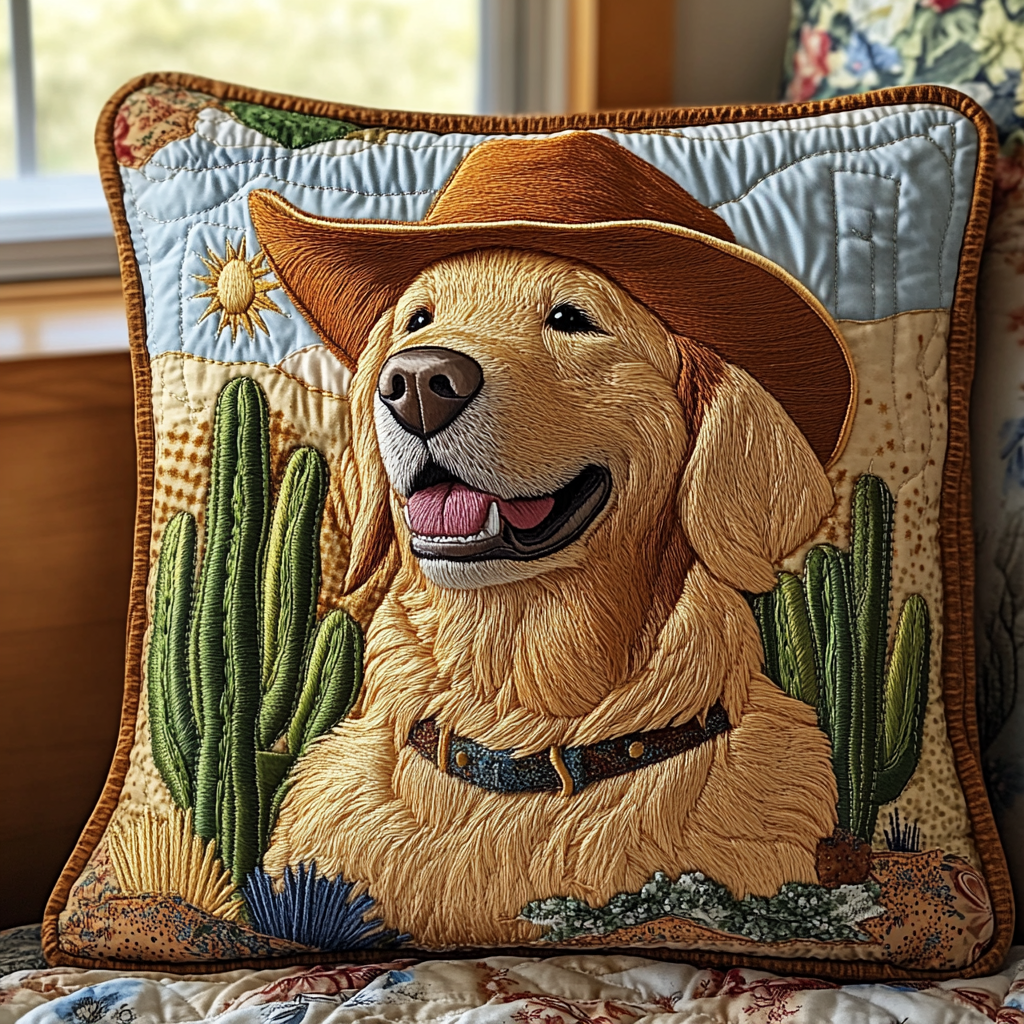 Rodeo Pup Quilted Pillow Case NCU0DV5601