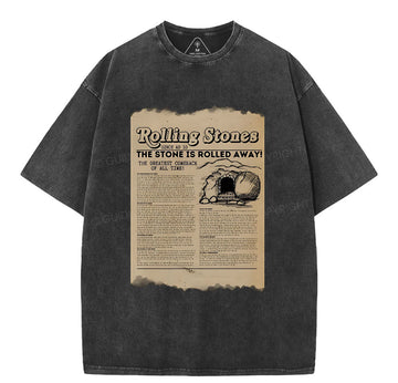 Rolling Stone Newspaper Christian Washed T-Shirt Sale - GuidingCross