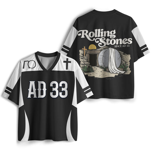 UniJames Rolling Stones From AD33 Christian Mesh Jersey