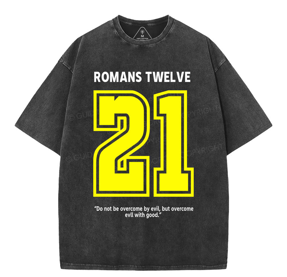Romans Twelve Christian Washed TShirt  