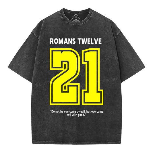 Romans Twelve Christian Washed TShirt  