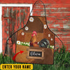 Uni Personalized Name Rooster All Over Printed 3D Apron