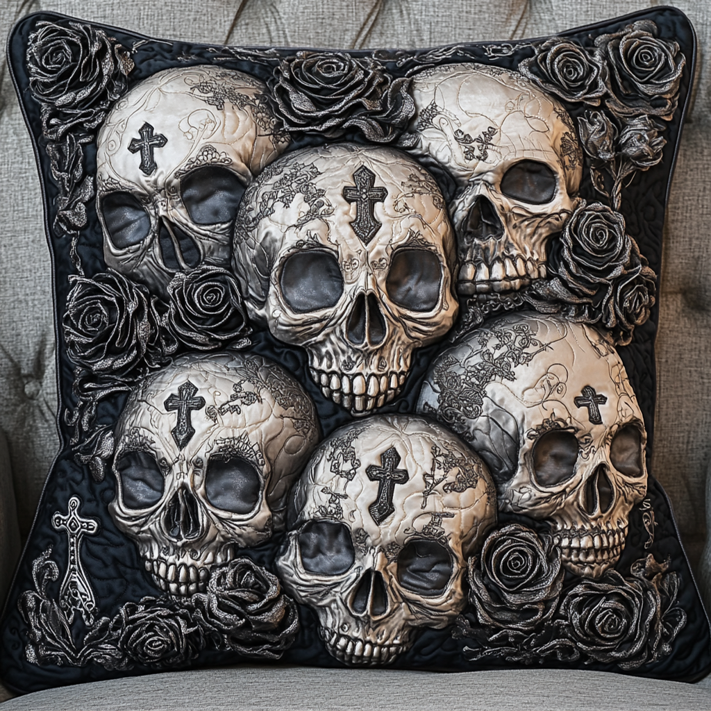 Rose Reaper Quilted Pillow Case NCU0NT7987