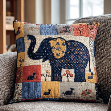 Royal Pachyderm Quilted Pillow Case NCU0PT7585