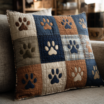 Rustic Paws Quilted Pillow Case NCU0NT10187