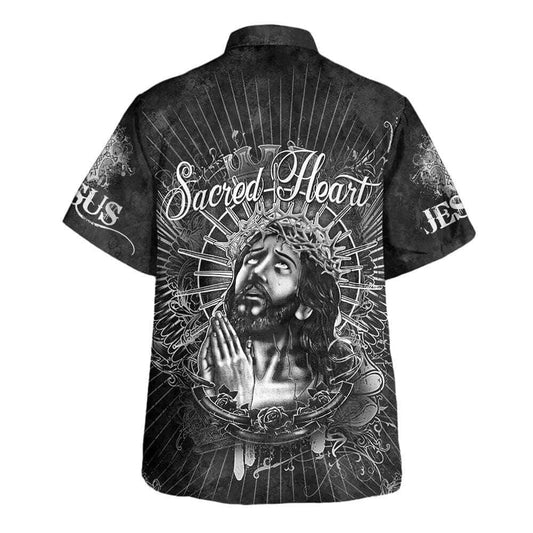 Unique Sacred Heart Jesus Christ Pray Hawaiian Shirt