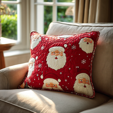 Santa Glow  Quilted Pillow Case NCU0DK9976