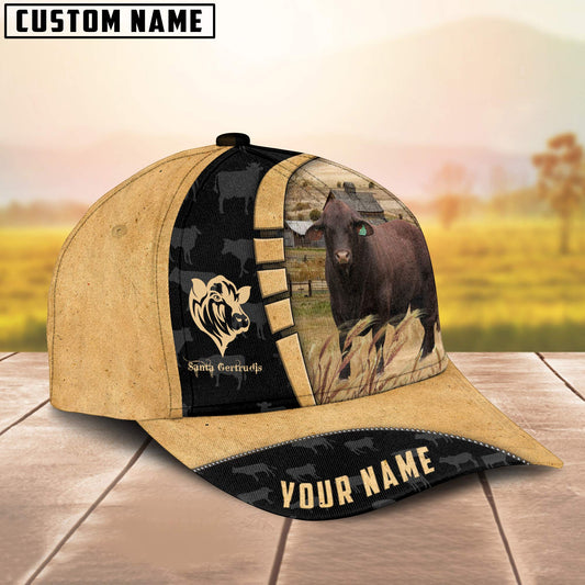 Uni Custom Name Santa gertrudis Cattle Farmhouse Field Cap TT25