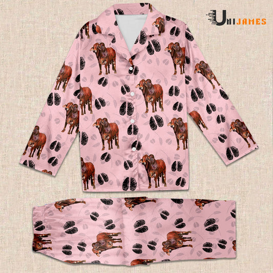 Uni Red Brahman Farming 3D Pajamas
