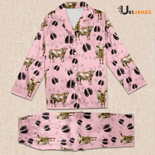 Uni Charolais Farming 3D Pajamas