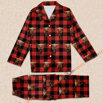 Uni Highland Red Caro Farming 3D Pajamas