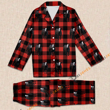 Uni Black Baldy Red Caro Farming 3D Pajamas