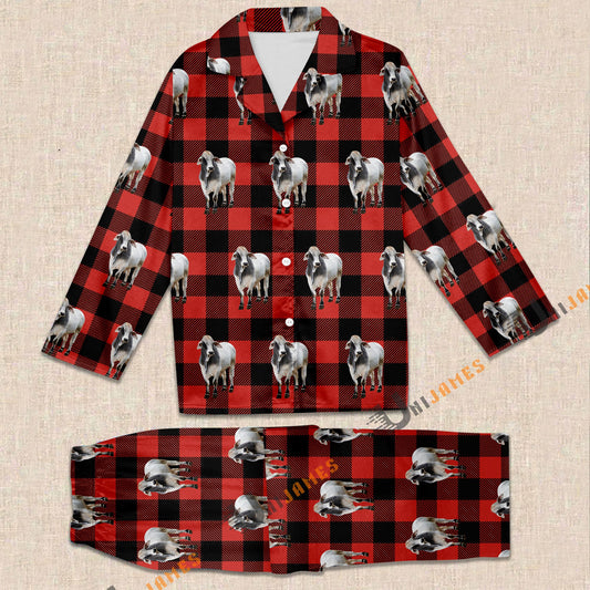 Uni Brahman Red Caro Farming 3D Pajamas