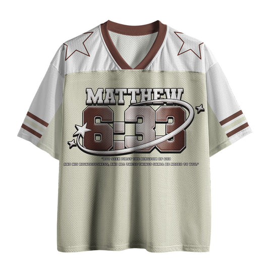 UniJames Seek First The Kingdom Of God Nation Christian Mesh Jersey