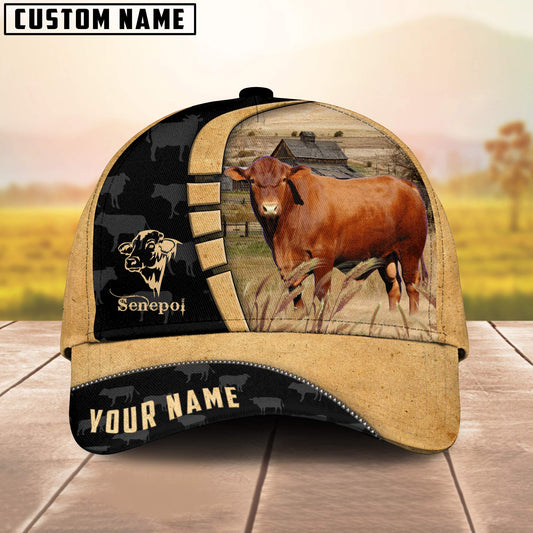 Uni Custom Name Senepol Cattle Farmhouse Field Cap TT21