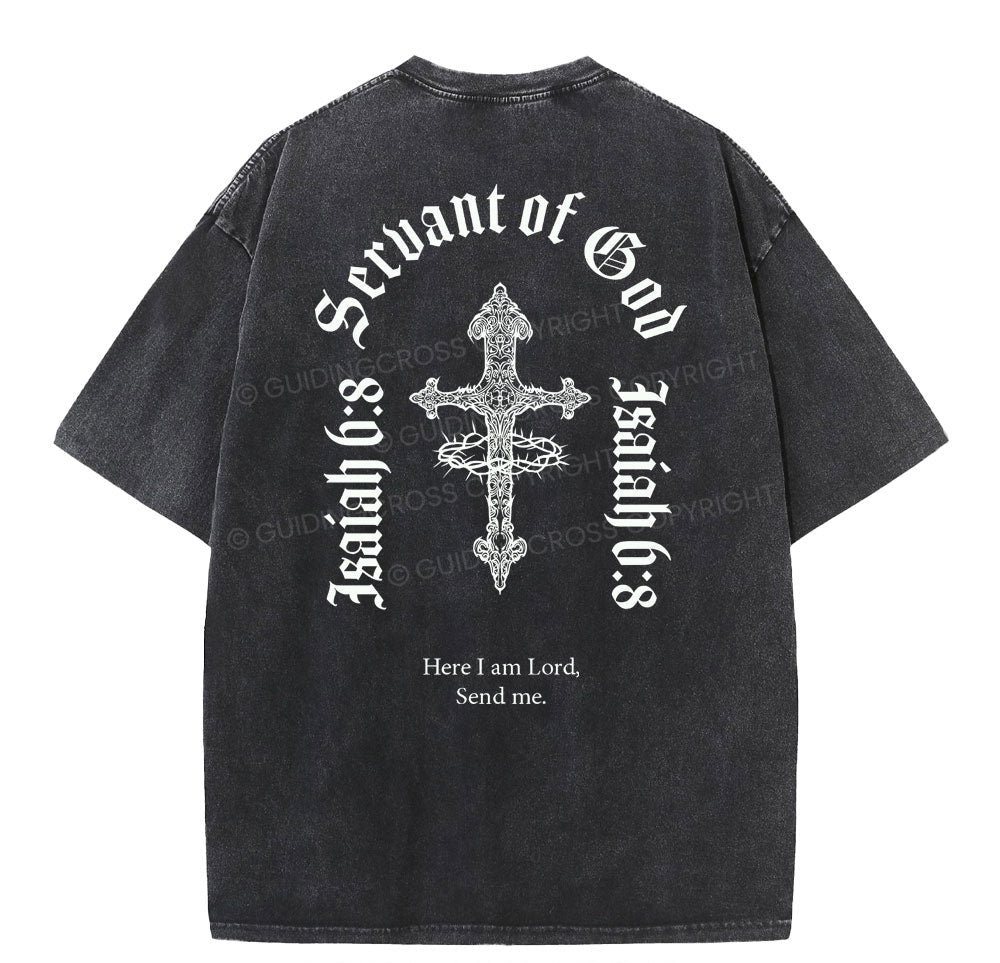 Servant Of God Christian Washed TShirt  