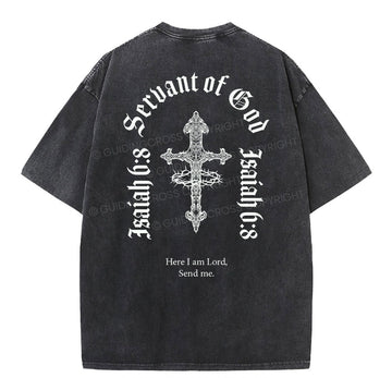 Servant Of God Christian Washed TShirt  