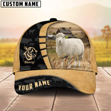 Uni Custom Name Sheep Cattle Farmhouse Field Cap