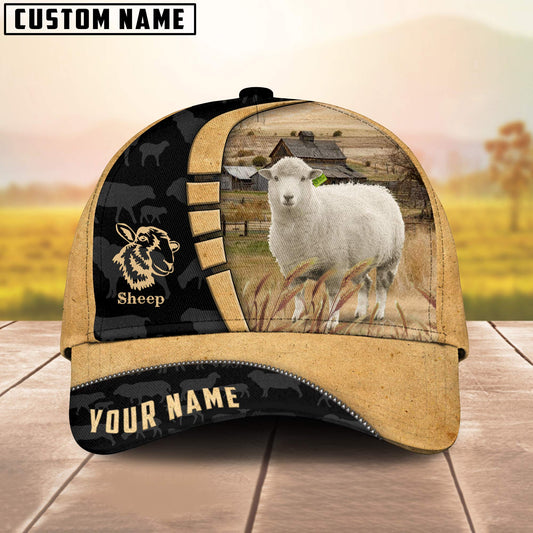 Uni Custom Name Sheep Cattle Farmhouse Field Cap