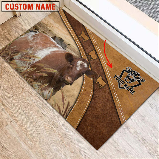 Uni Shorthorn Personalized - Welcome  Doormat